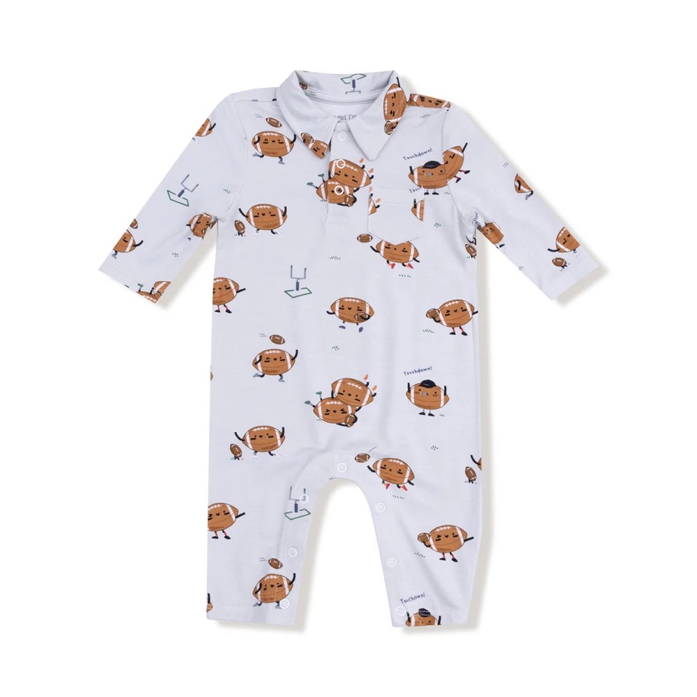 Angel Dear Polo Romper Football 0-3 18-24 months